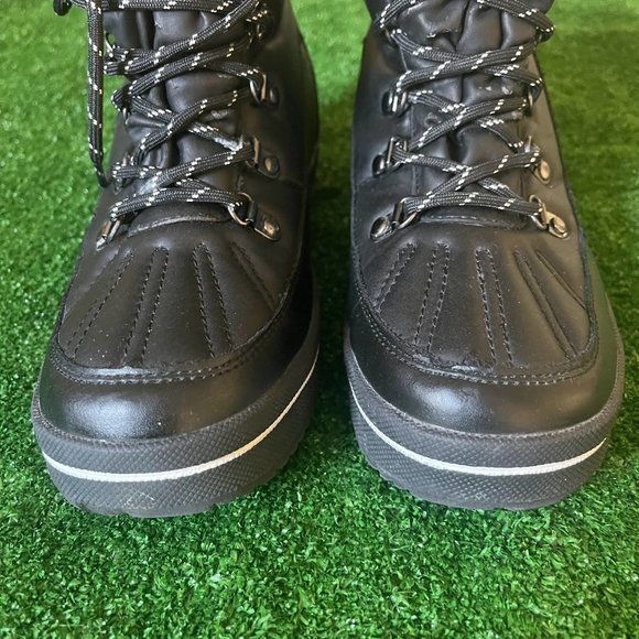 Aldo Women's Ethialia Leather Waterproof Cold Weather Black Snow Boots Size 8 - Picture 11 of 12